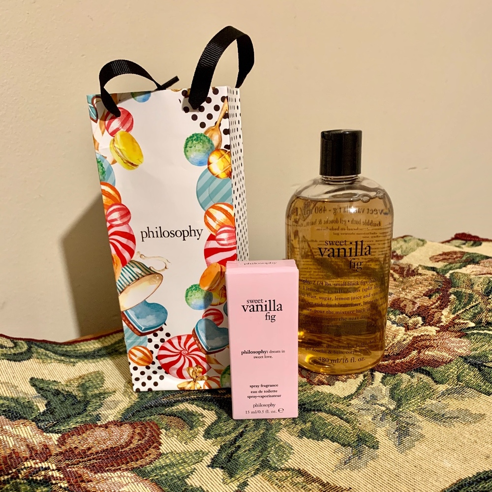 PHILOSOPHY Sweet Vanilla Fig Shower Gel & Spray